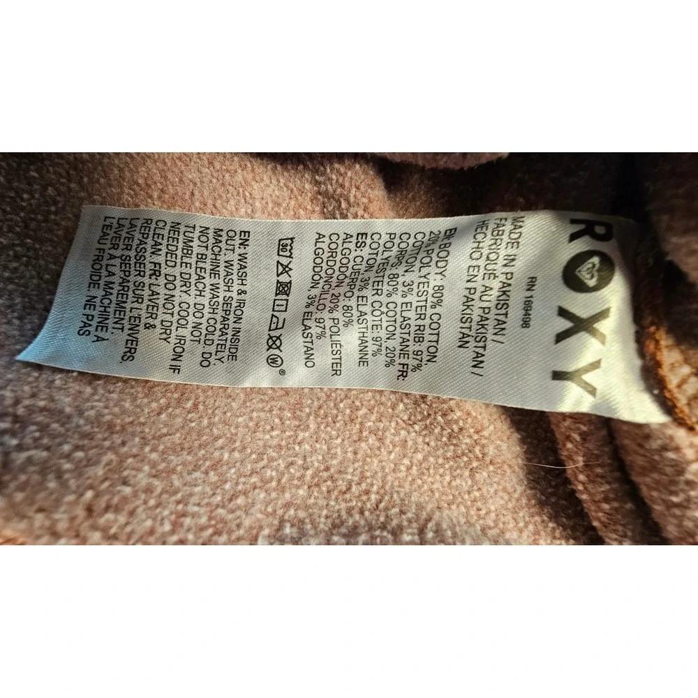 Roxy Womens Sol Graphic Sweatshirt Terracotta Brown Oversized Pullover Medium - Picture 7 of 9